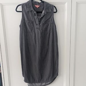 Sleeveless Gray Maxi Dress